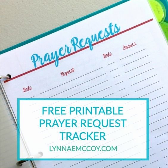 Prayer Request form Template New Prayer Request Free Printable and Prayer On Pinterest