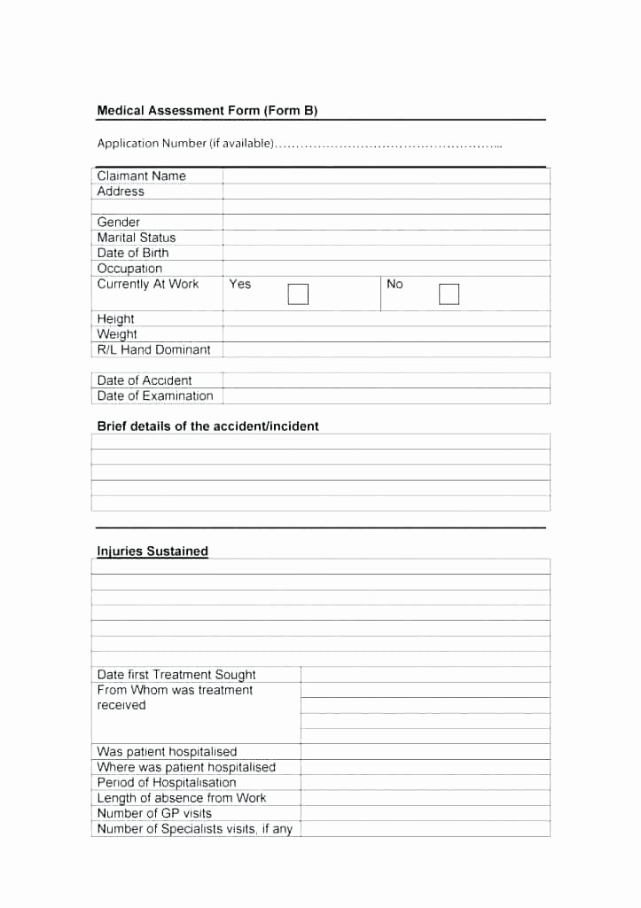 Pre Employment Physical form Template Beautiful Physical assessment form Template – Stagingusasportfo
