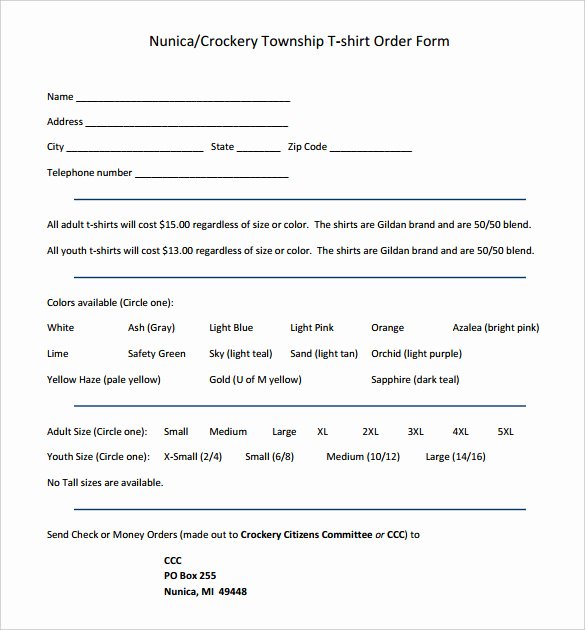 Pre order form Template Best Of 26 T Shirt order form Templates Pdf Doc