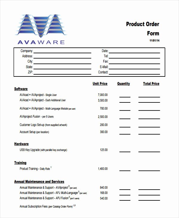 Pre order form Template Elegant 9 Product order forms Free Samples Examples format