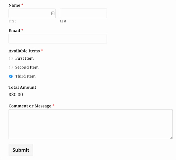 Pre order form Template Free Beautiful How to Create A Simple order form In Wordpress Step by Step