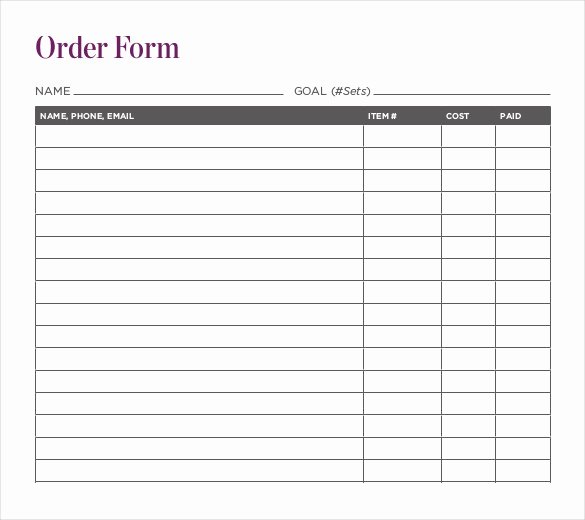 Pre order form Template Free Luxury 15 Fundraiser order Templates Ai Word