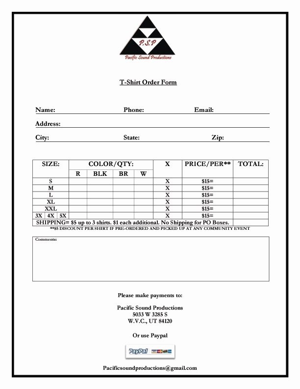 Pre order form Template Free Luxury Malama Haloa O Utah October 2010