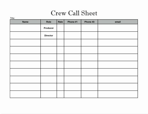 Pre Production Schedule Template Awesome Pre Production Techniques