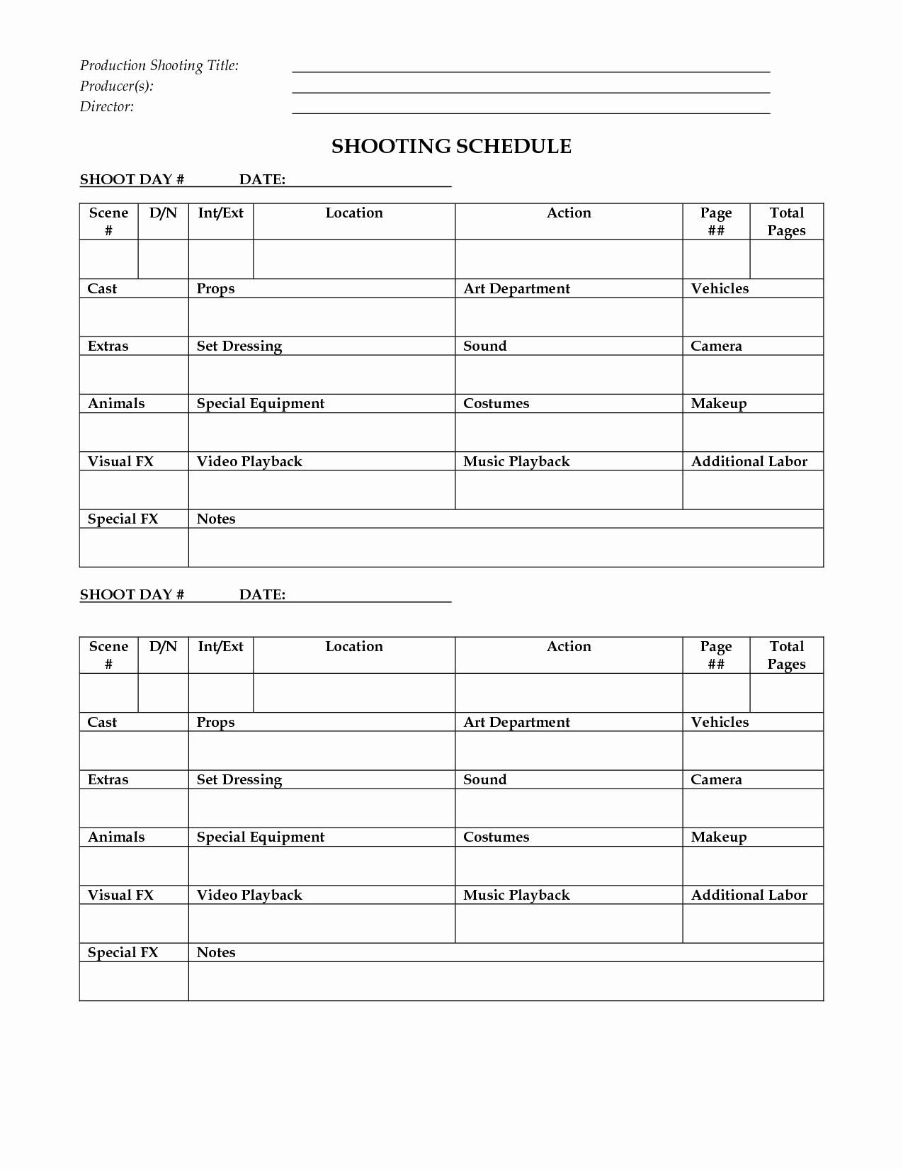 Pre Production Schedule Template Lovely Shooting Schedule Template 72 Hour Fest