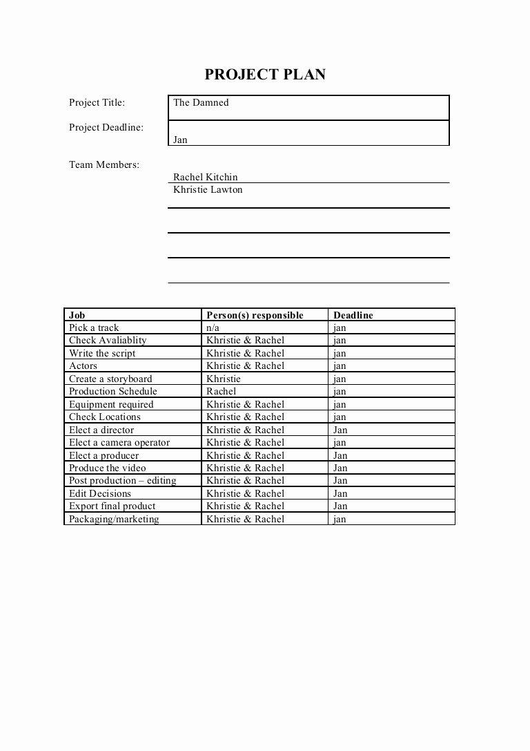 Pre Production Schedule Template Unique Pre Production Templates