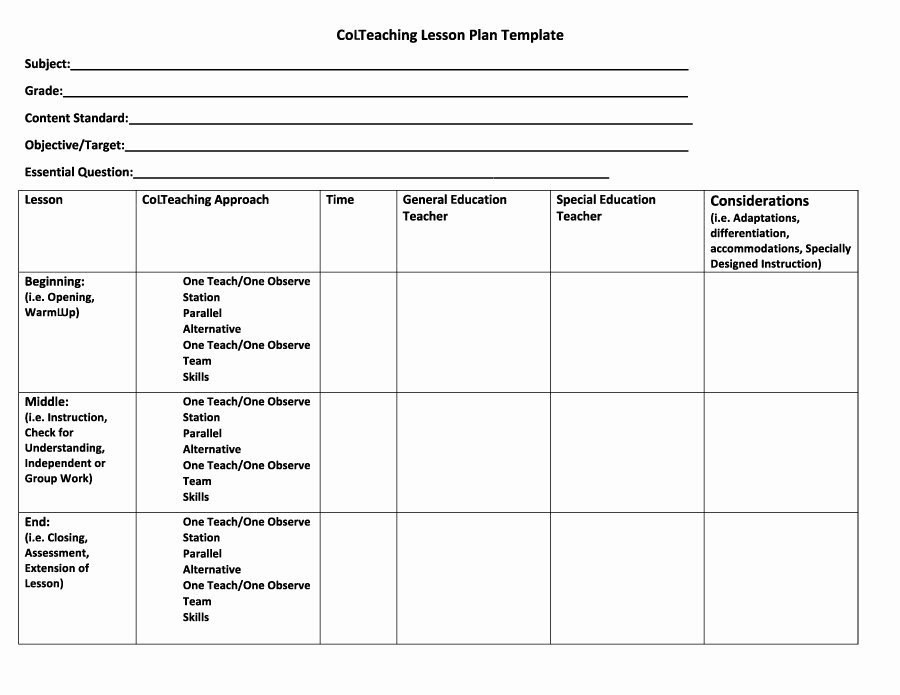 Preschool Business Plan Template Awesome 44 Free Lesson Plan Templates [ Mon Core Preschool