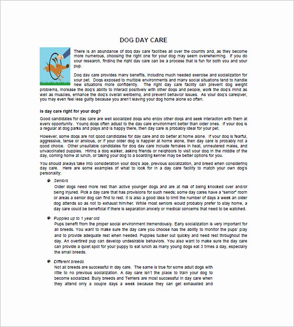 Preschool Business Plan Template Elegant Daycare Business Plan Template 14 Free Word Excel Pdf