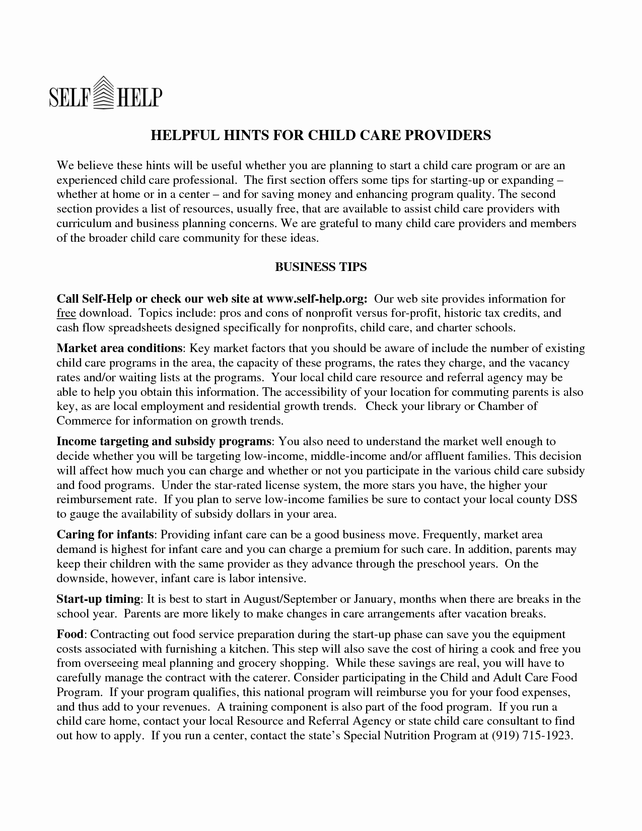 Preschool Business Plan Template Inspirational Home Daycare Business Plan