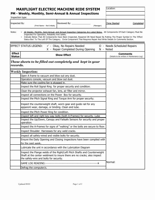 Preventive Maintenance form Template Luxury Preventative Maintenance Checklist