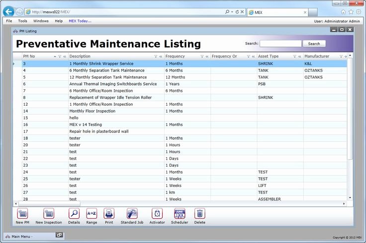 Preventive Maintenance Schedule Template Excel Beautiful Vehicle Preventive Maintenance Template Excel