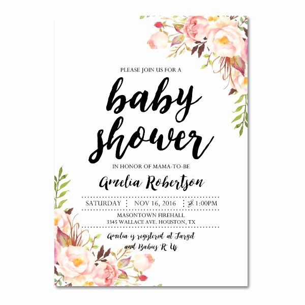 Printable Baby Shower Invitation Template Lovely Free Printable Editable Pdf Baby Shower Invitation Diy