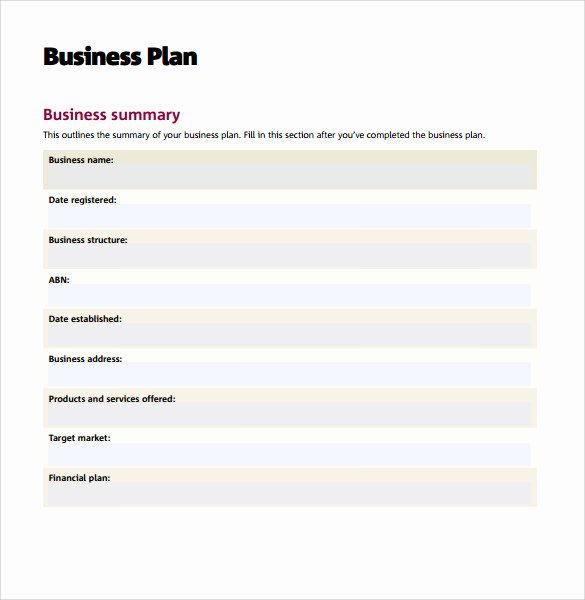 Printable Business Plan Template Unique Sample Business Action Plan – 13 Examples In Word Pdf format