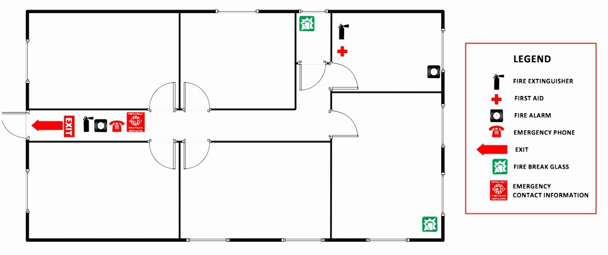 Printable Fire Escape Plan Template Best Of 8 Emergency Exit Floor Plan Template toowt