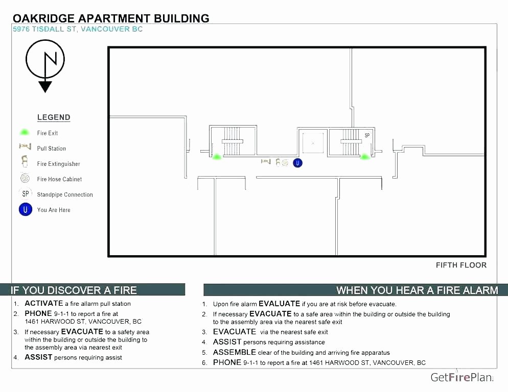 Printable Fire Escape Plan Template Fresh Free Fire Evacuation Floor Plan Template Carpet Vidalondon