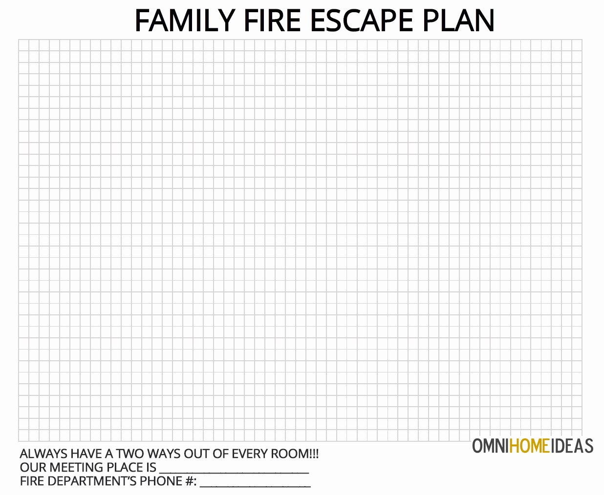 Printable Fire Escape Plan Template Inspirational How to Make A Fire Escape Plan for Home with Printable