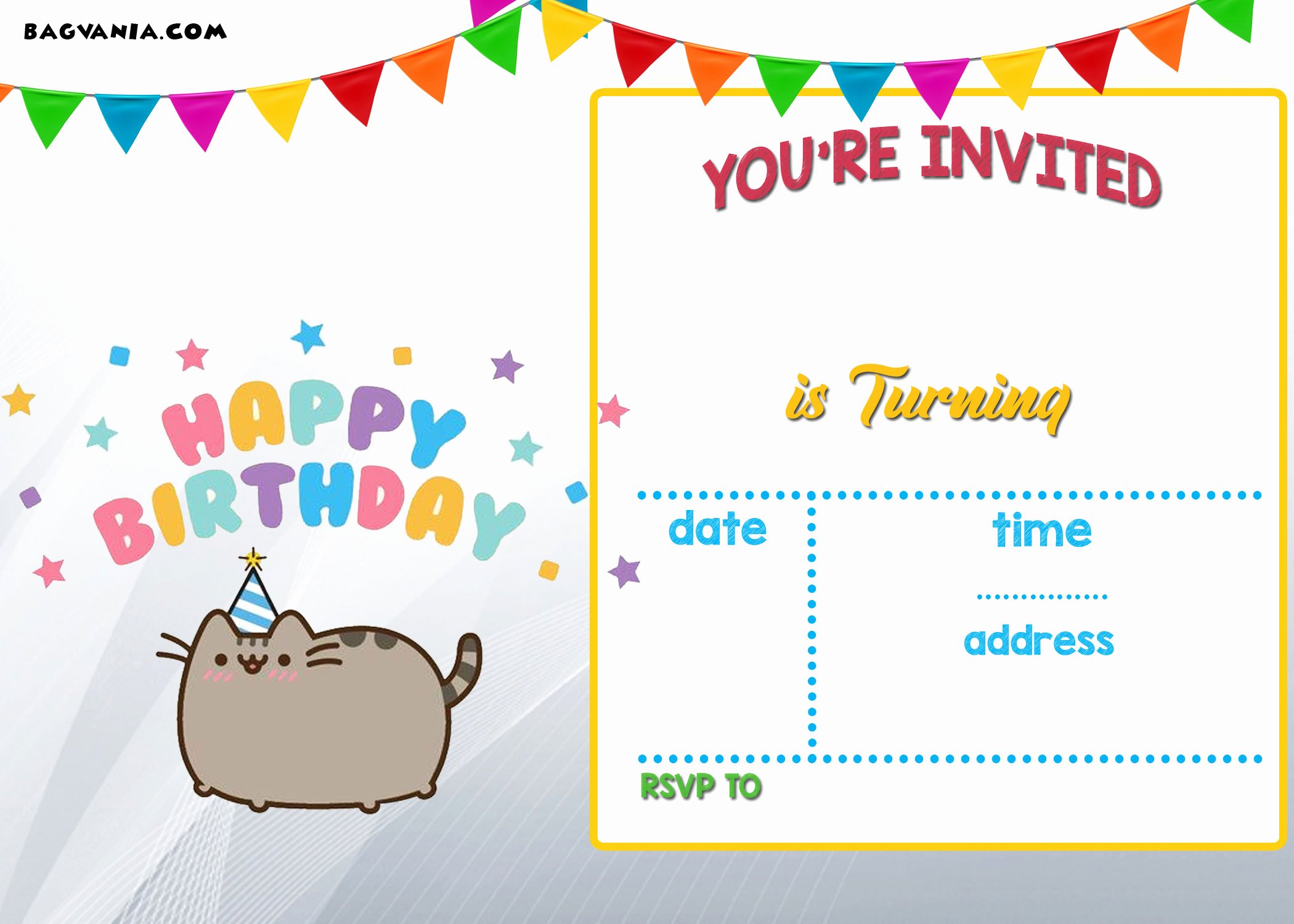 Printable Party Invitation Template Best Of Free Printable Kids Birthday Invitations – Bagvania Free