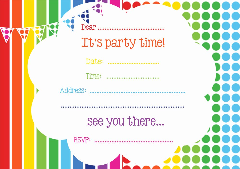 Printable Party Invitation Template Elegant Free Printable Birthday Invitations Line – Free