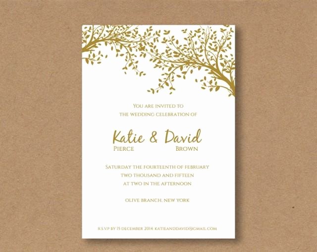 Printable Wedding Invitation Template Fresh Diy Editable and Printable Wedding Invitation Template