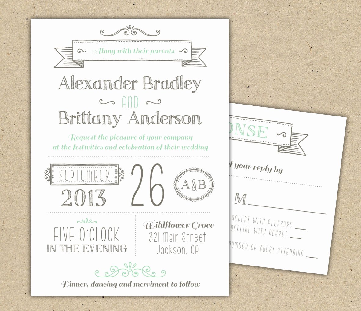 Printable Wedding Invitation Template Fresh Wedding Invitation 1041 Sample Modern Invitation Template