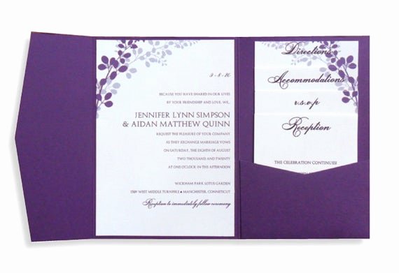 Printable Wedding Invitation Template Lovely Pocket Wedding Invitation Template Set Download by