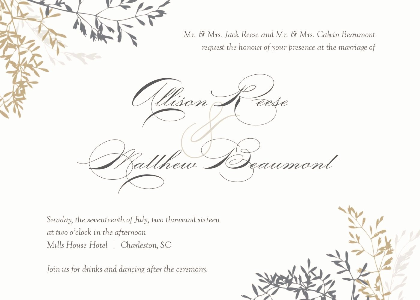 Printable Wedding Invitation Template Luxury Wedding Invitation Wedding Invitations Template Superb