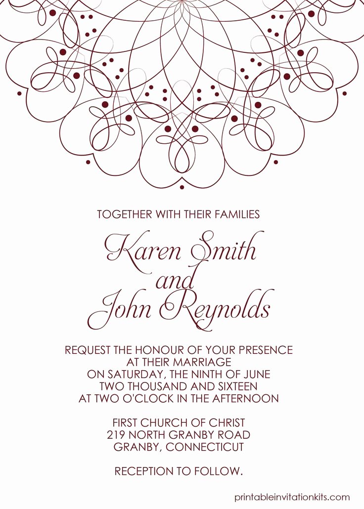 Printable Wedding Invitations Template Elegant 210 Best Wedding Invitation Templates Free Images On