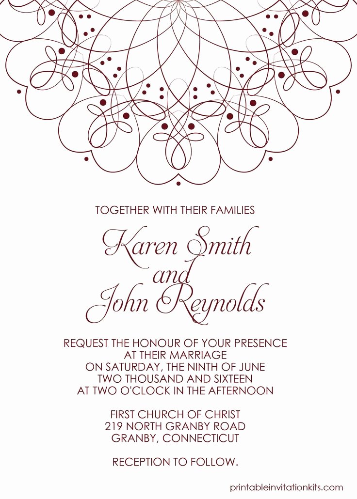 Printable Wedding Invitations Template Elegant 210 Best Wedding Invitation Templates Free Images On