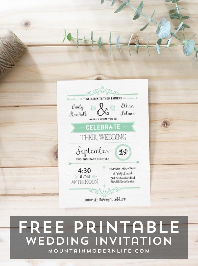 Printable Wedding Invitations Template Unique Free Wedding Invitation Template