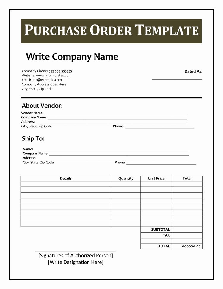 Product order form Template Free Beautiful 40 Free Purchase order Templates forms