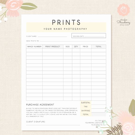 Product order form Template Free Beautiful order form Template Graphy order form Graphy