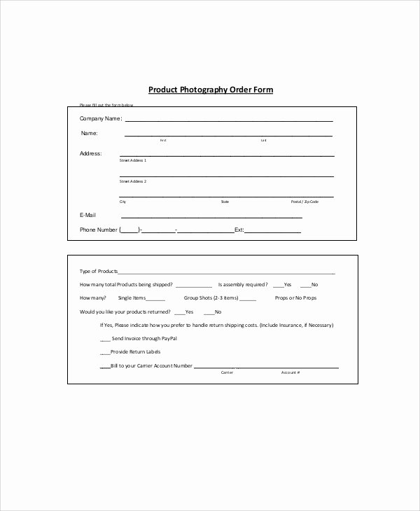 Product order form Template Free Lovely Sample Product order form 10 Examples In Word Pdf