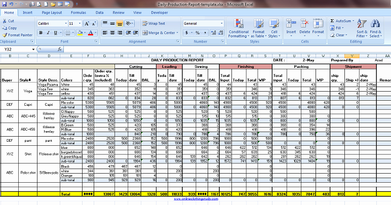 Production Planning Excel Template Fresh Daily Production Report Excel Template Free Download