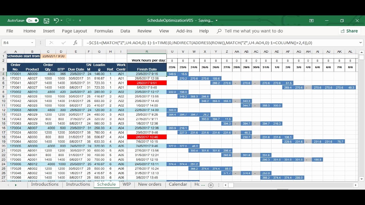 Production Schedule Template Excel Elegant Generate A 20 Days Production Schedule by Excel solver