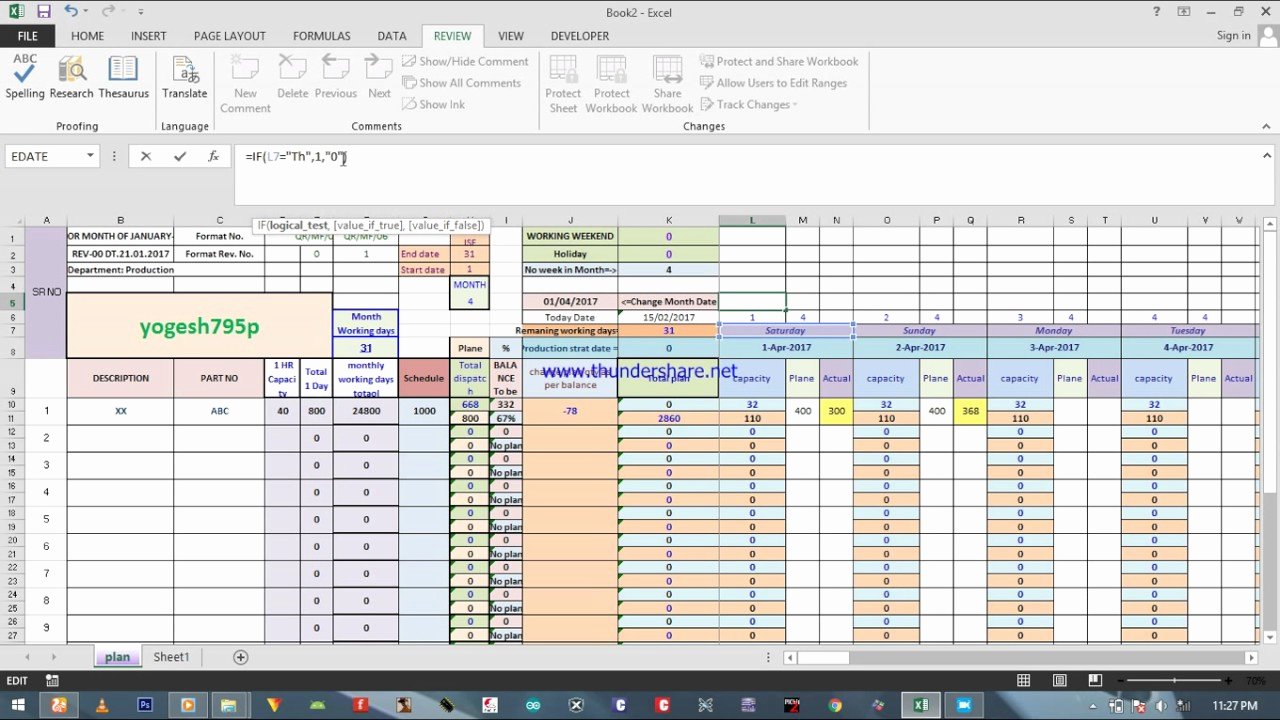 Production Schedule Template Excel Elegant How Create Capacitive Production Planning Excel Sheet