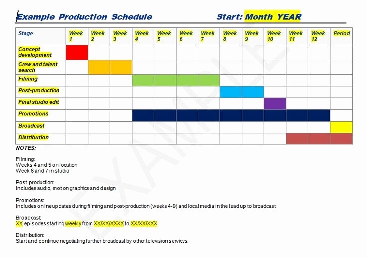 Production Schedule Template Excel Fresh 24 Best Management Templates Images On Pinterest