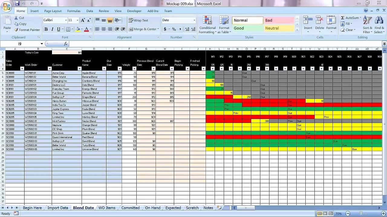 Production Schedule Template Excel Unique Excel Graphical Production Planning and Control Planner