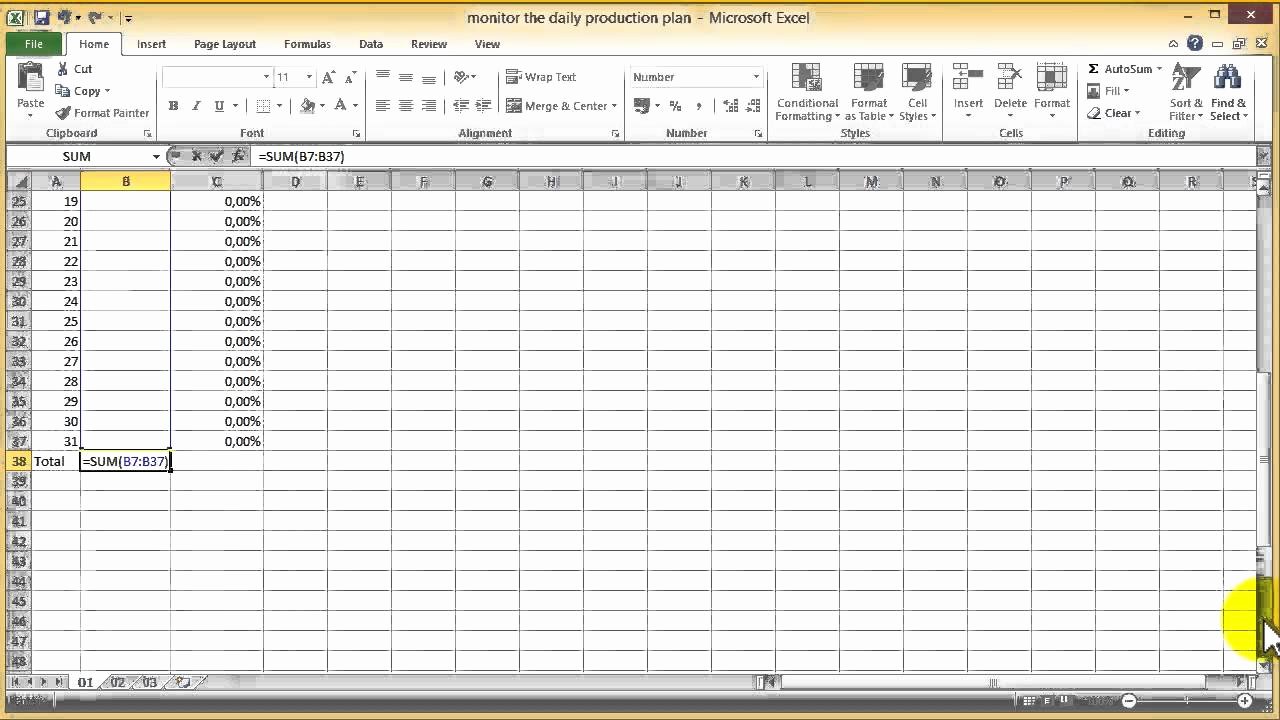 Production Schedule Template Excel Unique How to Monitor the Production Plan with Excel 2010