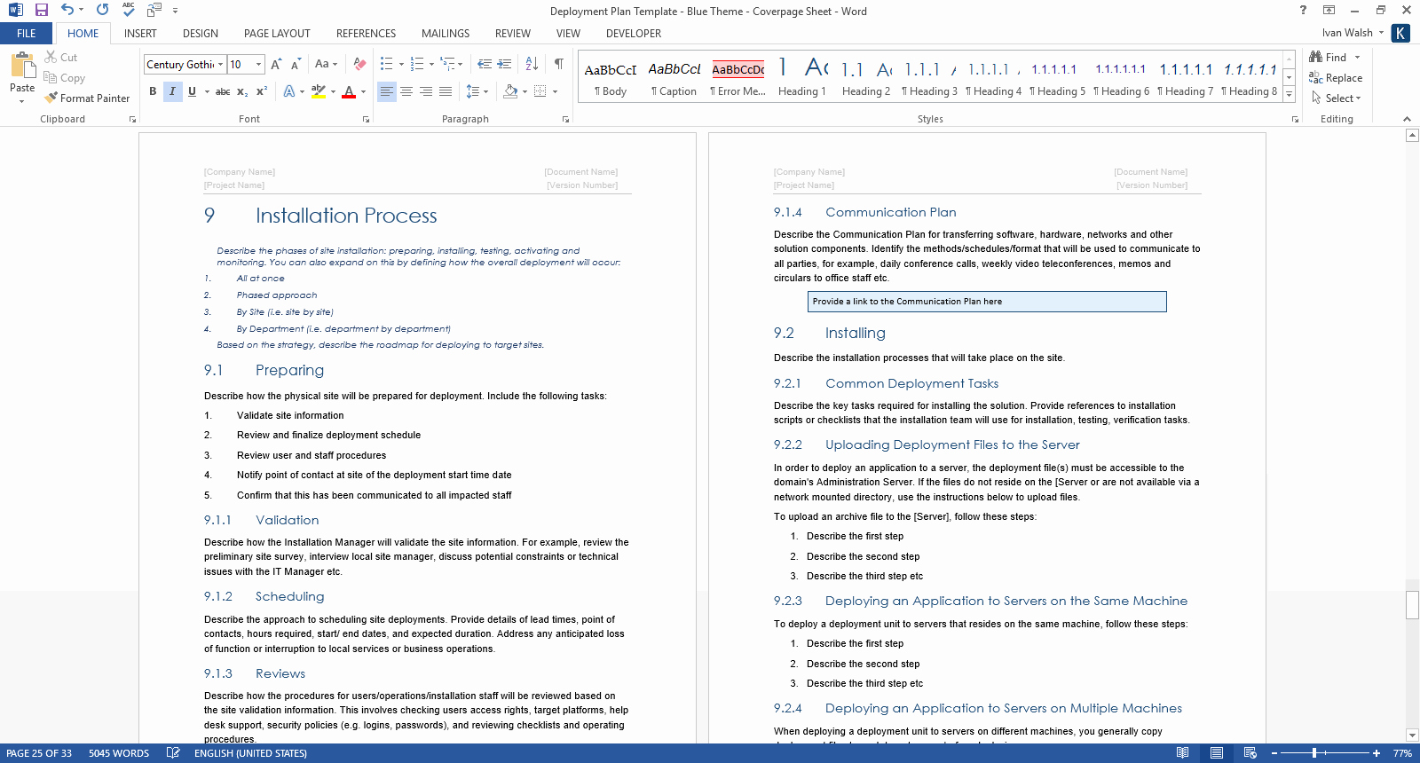 Project Rollout Plan Template Luxury Deployment Plan Template Ms Word – Templates forms