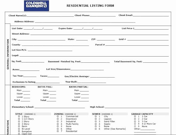 Property Listing form Template Awesome the Real Estate Listing Set Open Houses