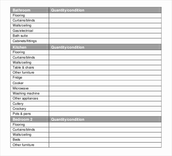 Property Listing form Template Fresh 13 Property Inventory Templates – Free Sample Example
