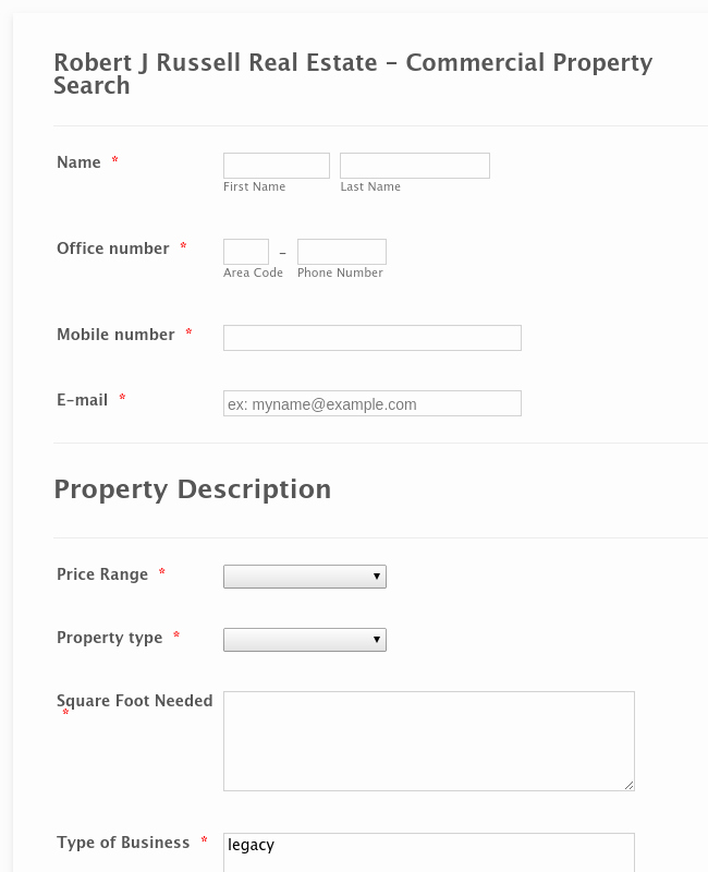 Property Listing form Template Unique Real Estate forms form Templates