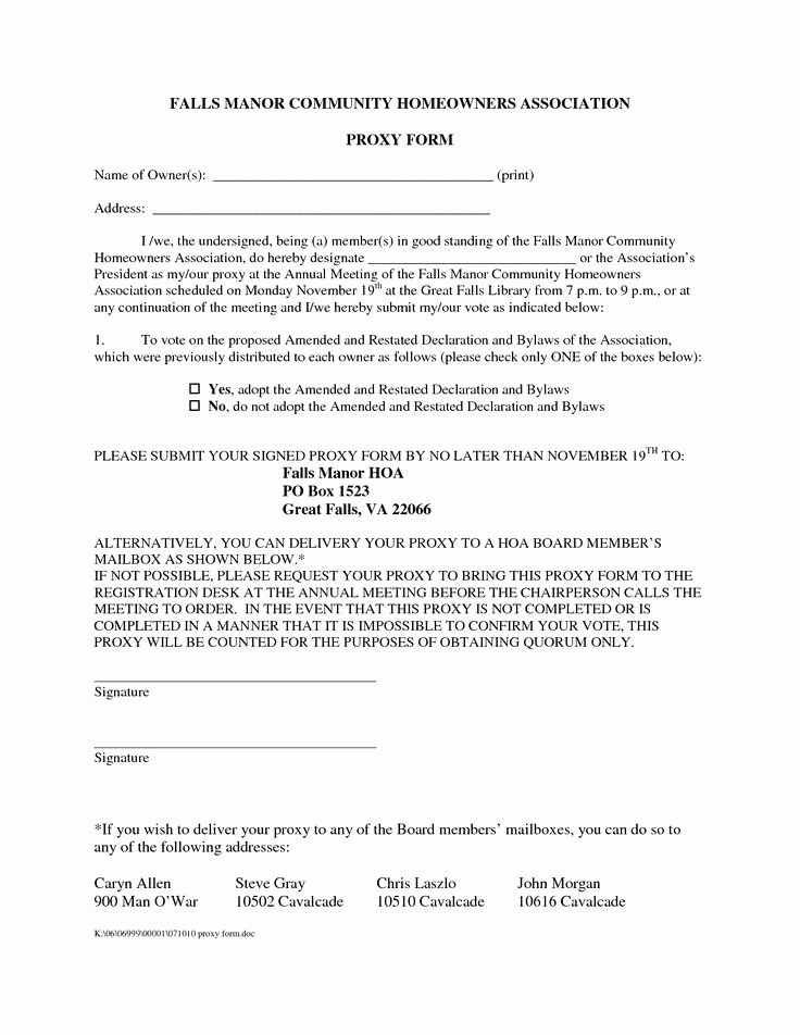 Proxy Voting form Template Inspirational Dodoisthere — Proxy Vote In Australia Hoa Proxy form