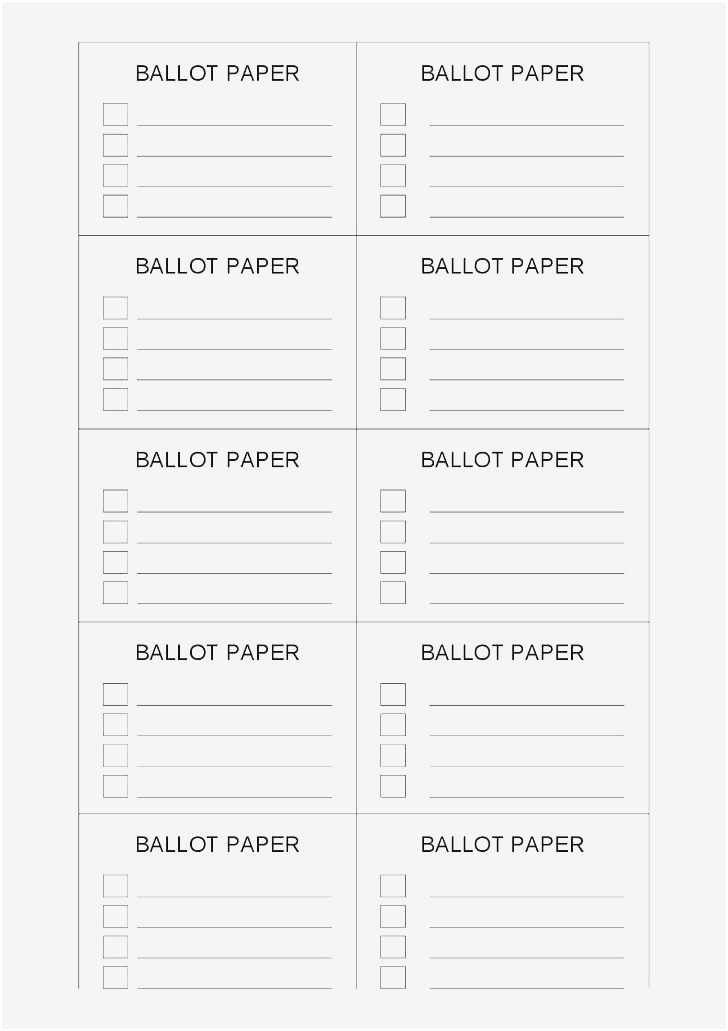 Proxy Voting form Template Unique Free Collection 57 Election Ballot Template Examples