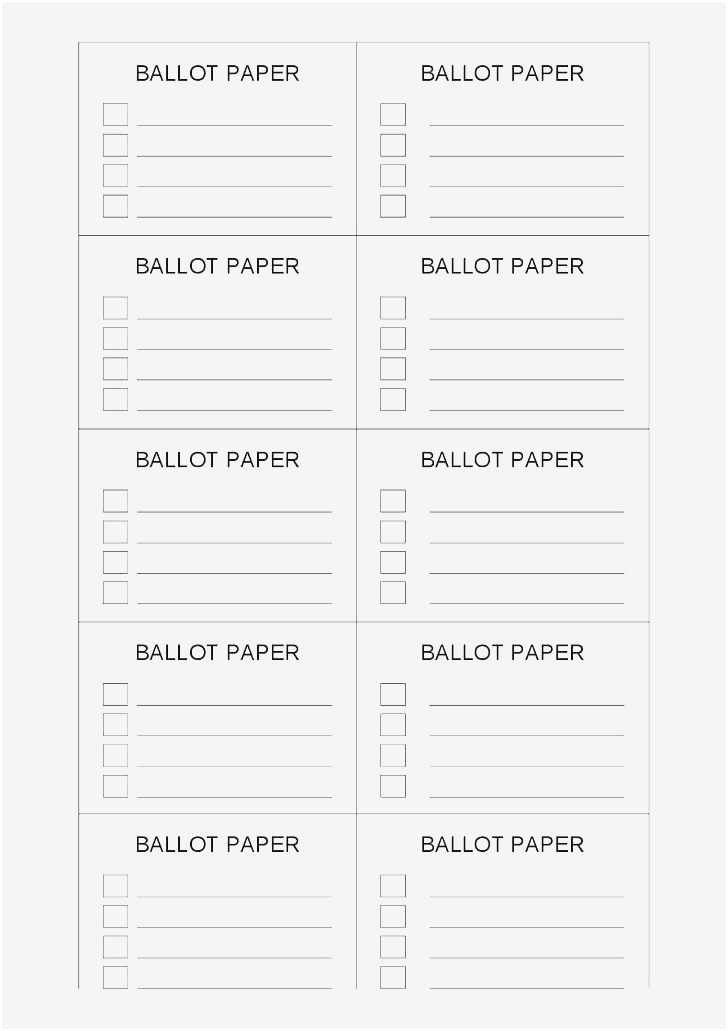 Proxy Voting form Template Unique Free Collection 57 Election Ballot Template Examples