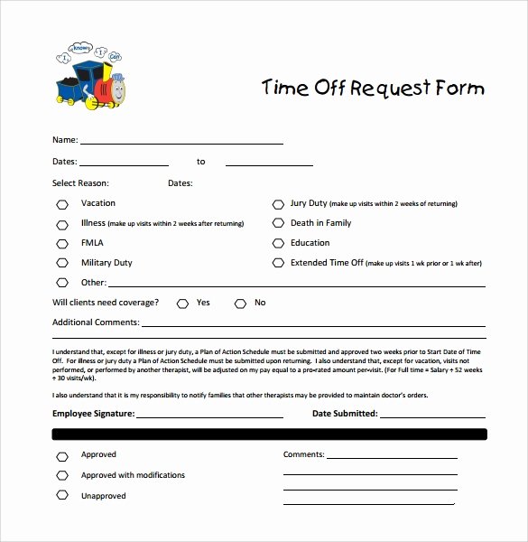 Pto Request form Template Awesome Sample Time F Request form 23 Download Free Documents