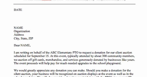 Pto Request form Template Elegant Use This Template to Send Out Requests for Donations to