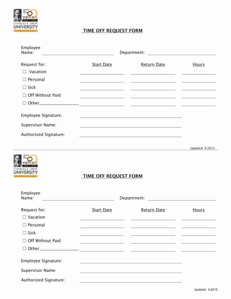 Pto Request form Template Lovely 9 Pto Request form Templates Pdf