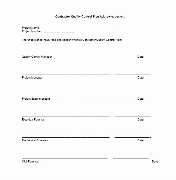 Quality Control form Template Elegant 13 Quality Control Plan Templates Word Pdf Google