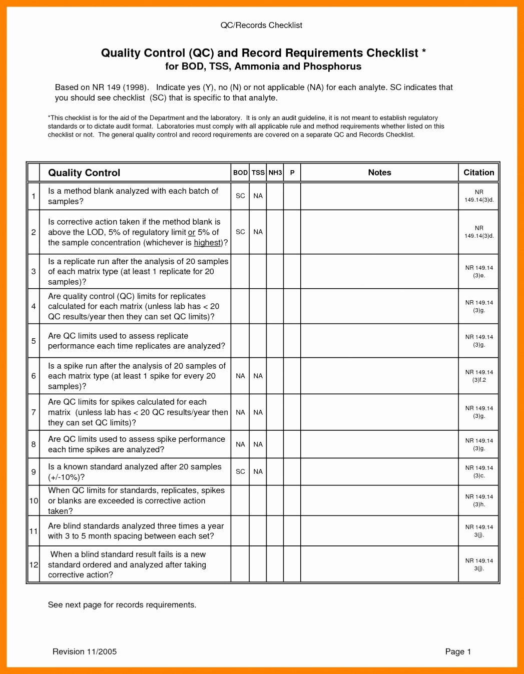 Quality Control form Template Elegant Quality Control forms and Checklists